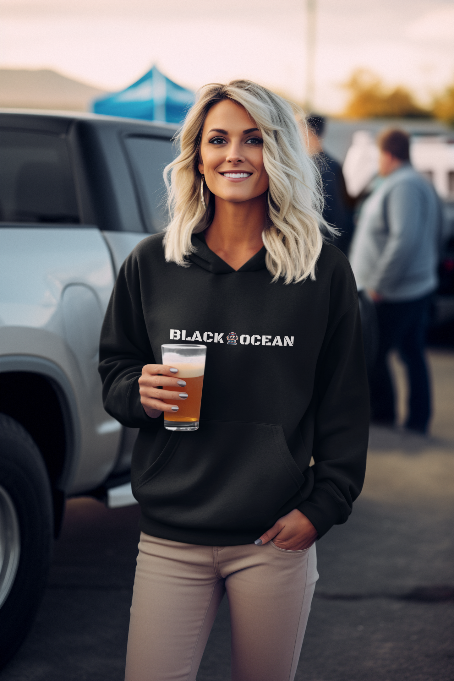 Black Ocean - Unisexm Premium Kapuzenpullover