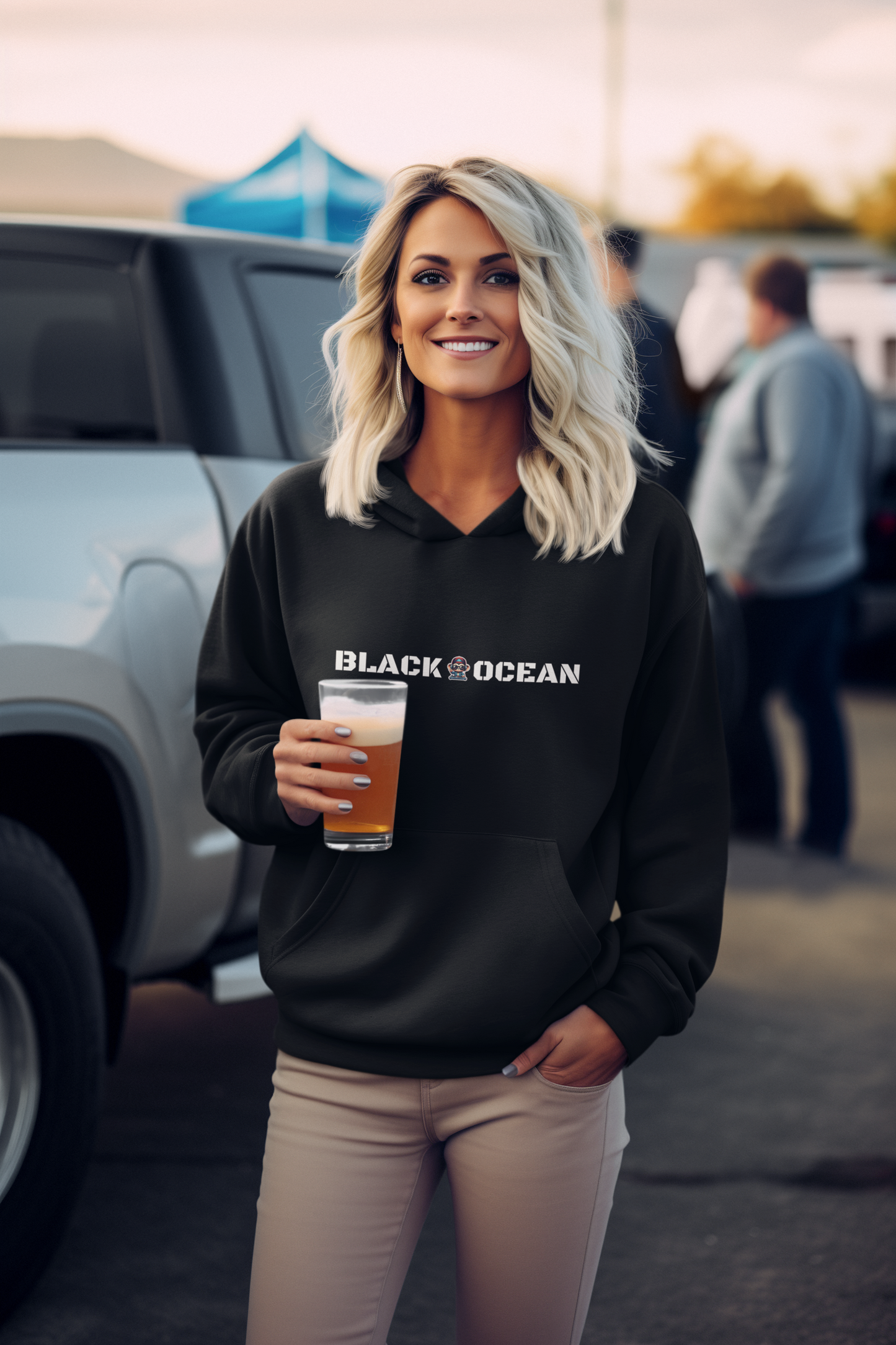 Black Ocean  - Unisexm Premium Kapuzenpullover